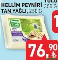 TARIM KREDİ HELLİM PEYNİRİ TAM YAĞLI 250 G fiyat ve kampanya bilgisi